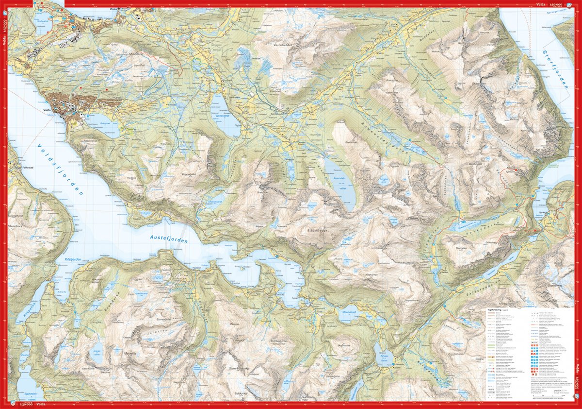 Sunnmore Alps Map Orsta and Volda | Backcountry Books