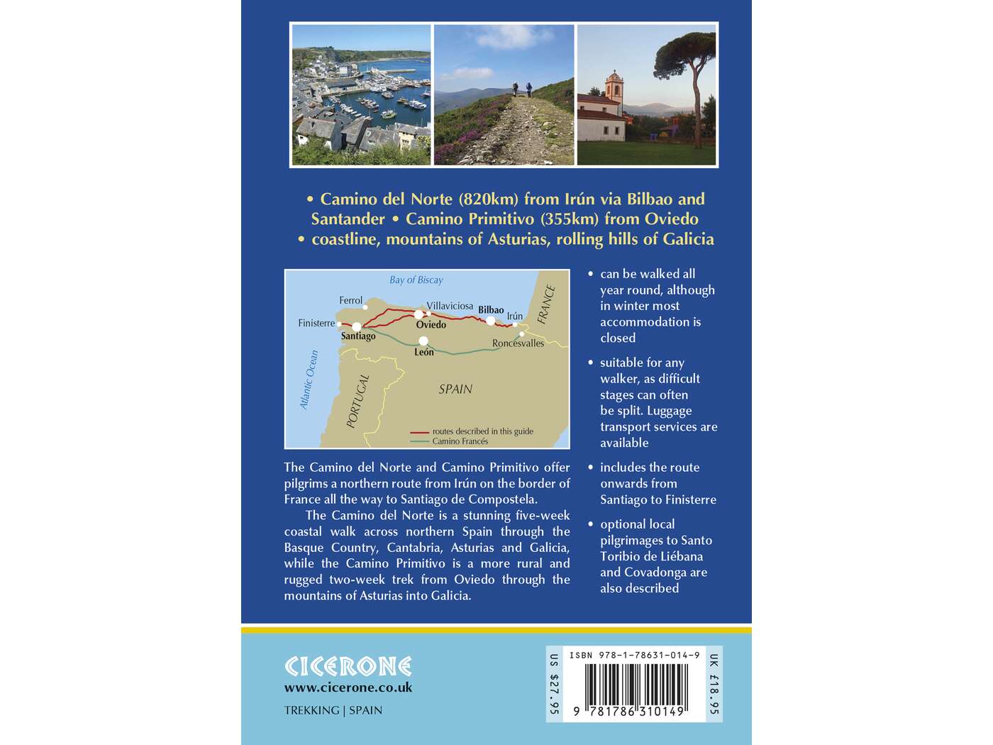 The Camino del Norte and Camino Primitivo | To Santiago de Compostela and Finisterre from Irun or Oviedo