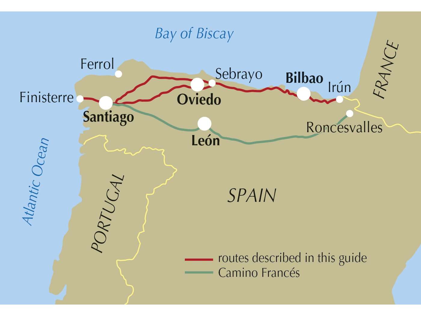 The Camino del Norte and Camino Primitivo | To Santiago de Compostela and Finisterre from Irun or Oviedo