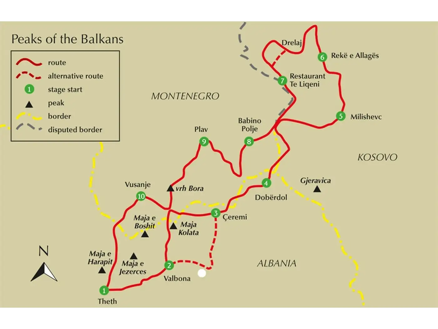 The Peaks of the Balkans Trail Guidebook | Backcountry Books