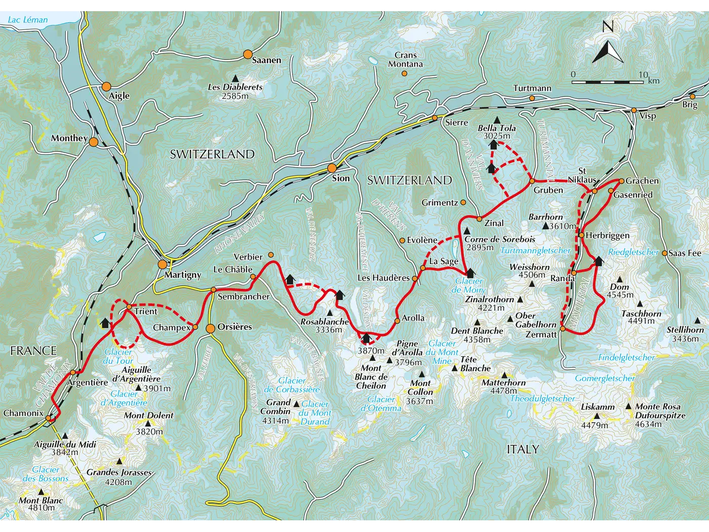 Trekking Chamonix to Zermatt The Classic Walkers Haute Route | Backcountry Books