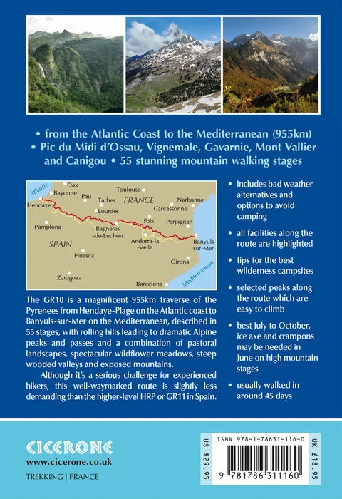 Trekking the GR10 Guidebook Through the French Pyrenees: Le Sentier des Pyrenees | Backcountry Books