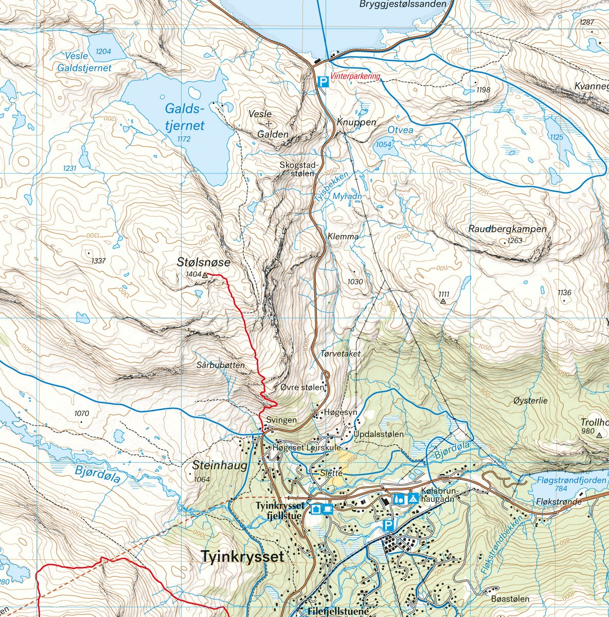 Jotunheimen Map Tyin and Filefjell Calazo| Backcountry Books