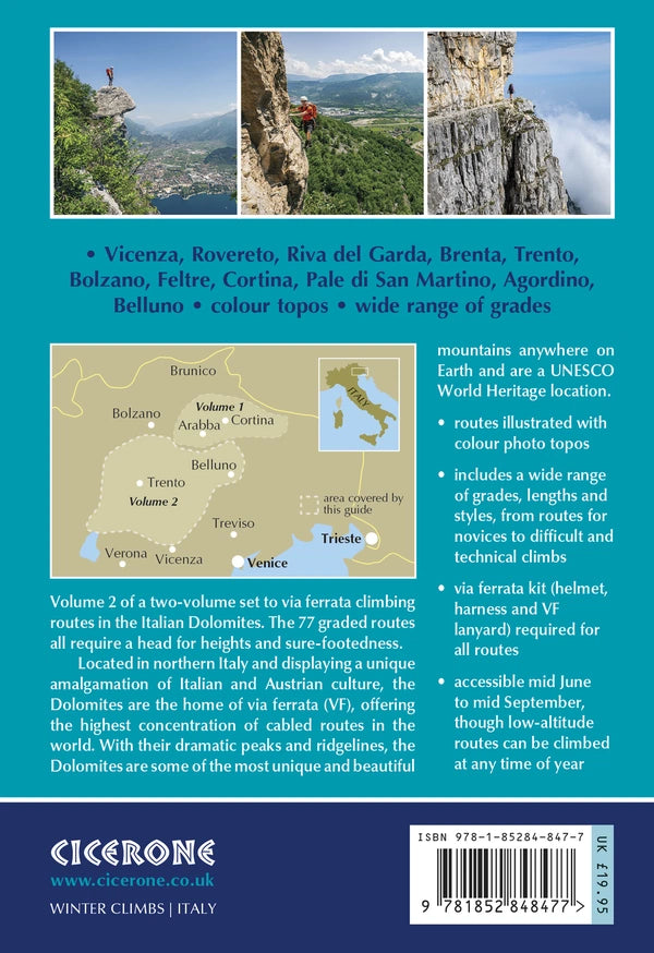 Via Ferratas of the Italian Dolomites Volume 2 | James Rushforth | Backcountry Books