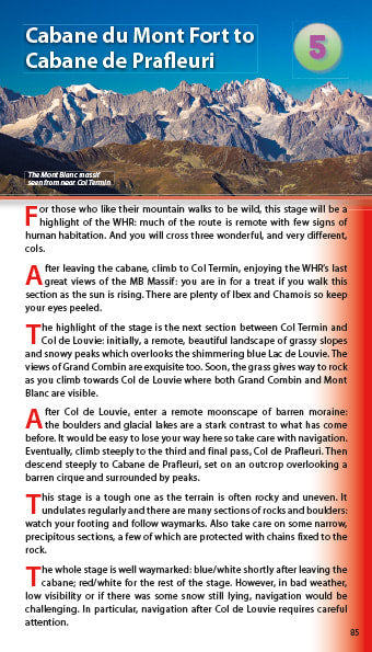 Walker's Haute Route Guidebook: Chamonix to Zermatt