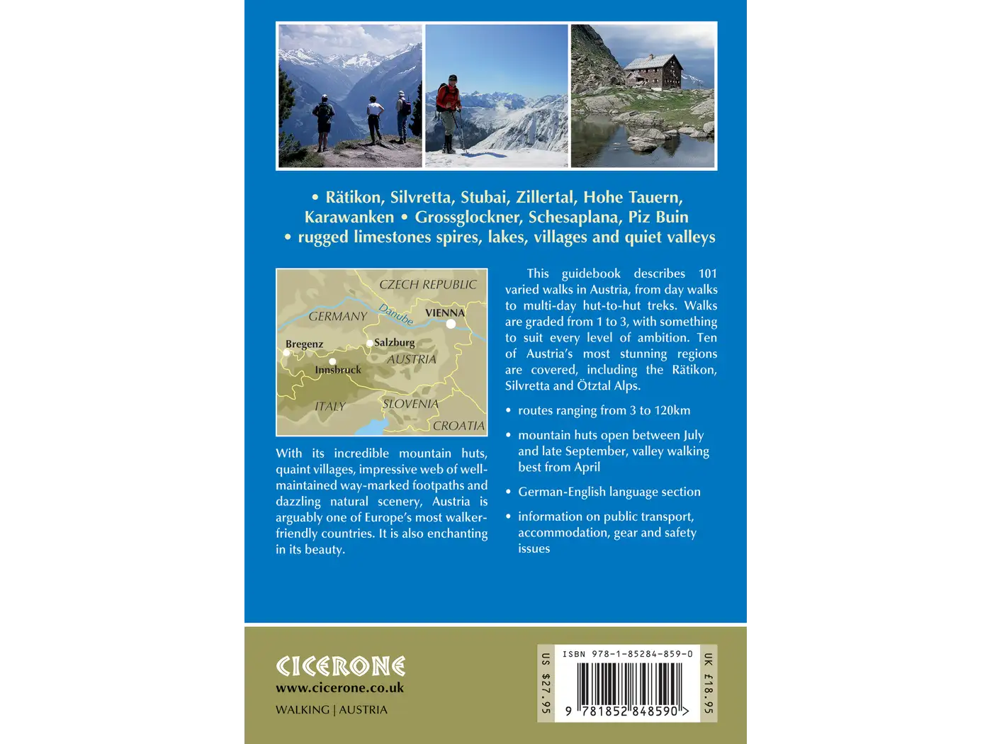 Walking in Austria Guide Book | Hiking in Austria Guide book | Backcountry Books