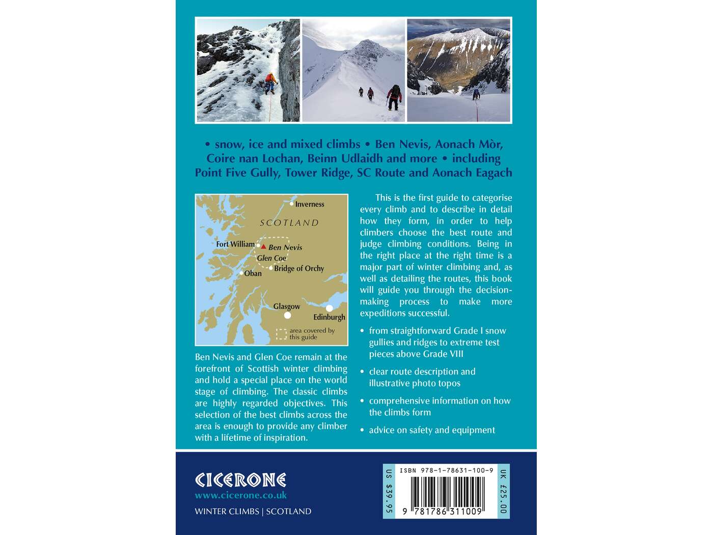 Winter Climbs Ben nevis and Glencoe Guide Book | Backcountry Books