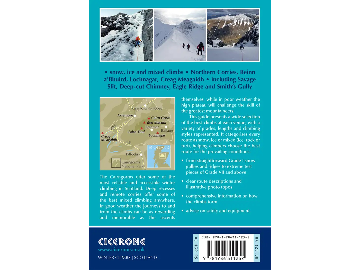 Winter climbs in the Cairngorms guide book Cicerone | Backcountry Books