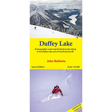 Duffey Lake Backcountry Skiing Map | John Baldwin | Backcountry Books