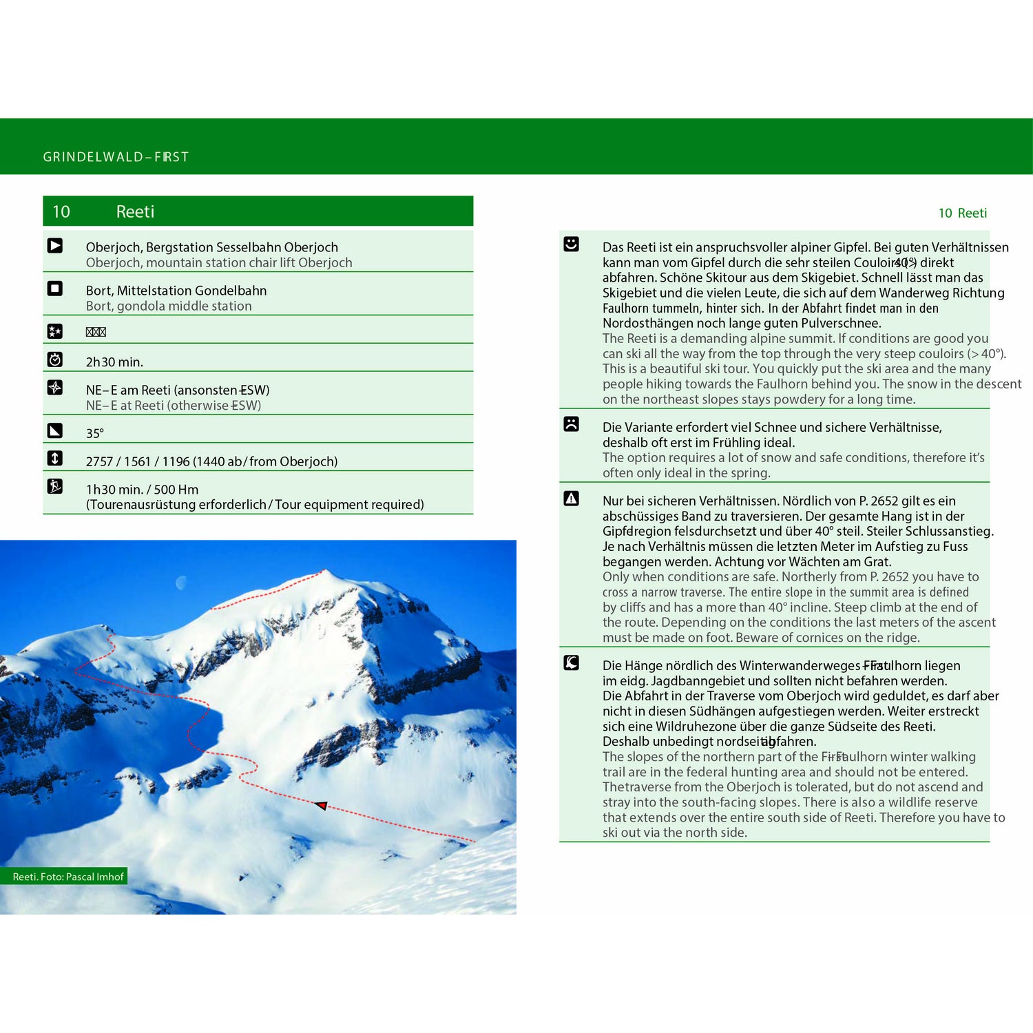 Freeride Guide Jungfrau Region | Backcountry Books