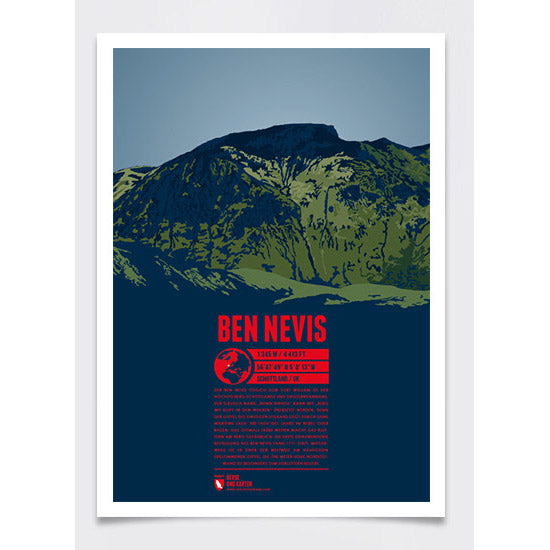 Ben Nevis Wall Print Poster | Marmota Maps | Backcountry Books