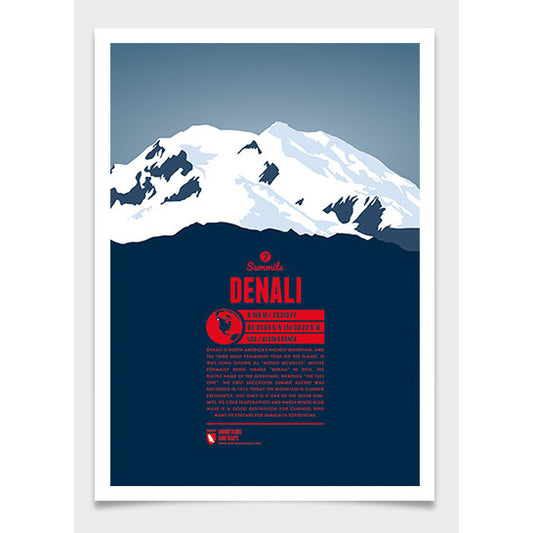 Denali Wall Print Marmota Maps | Backcountry Books