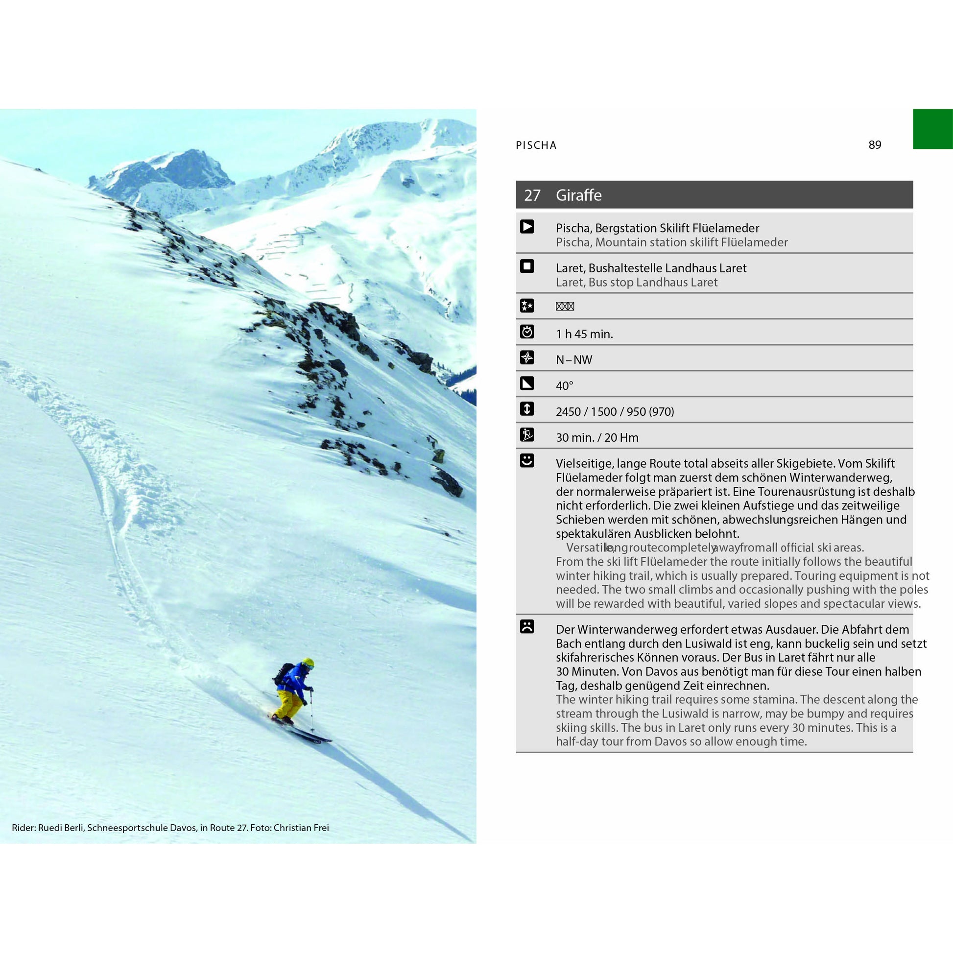 Freeride Guide Davos Klosters | Backcountry Books