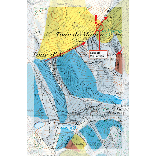 Freeride Map Glacier 3000 Alpes Vaudoises | Backcountry Books