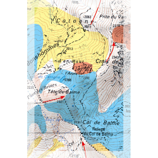 Freeride Map Chamonix Nord 