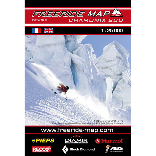 Freeride Map Chamonix Sud