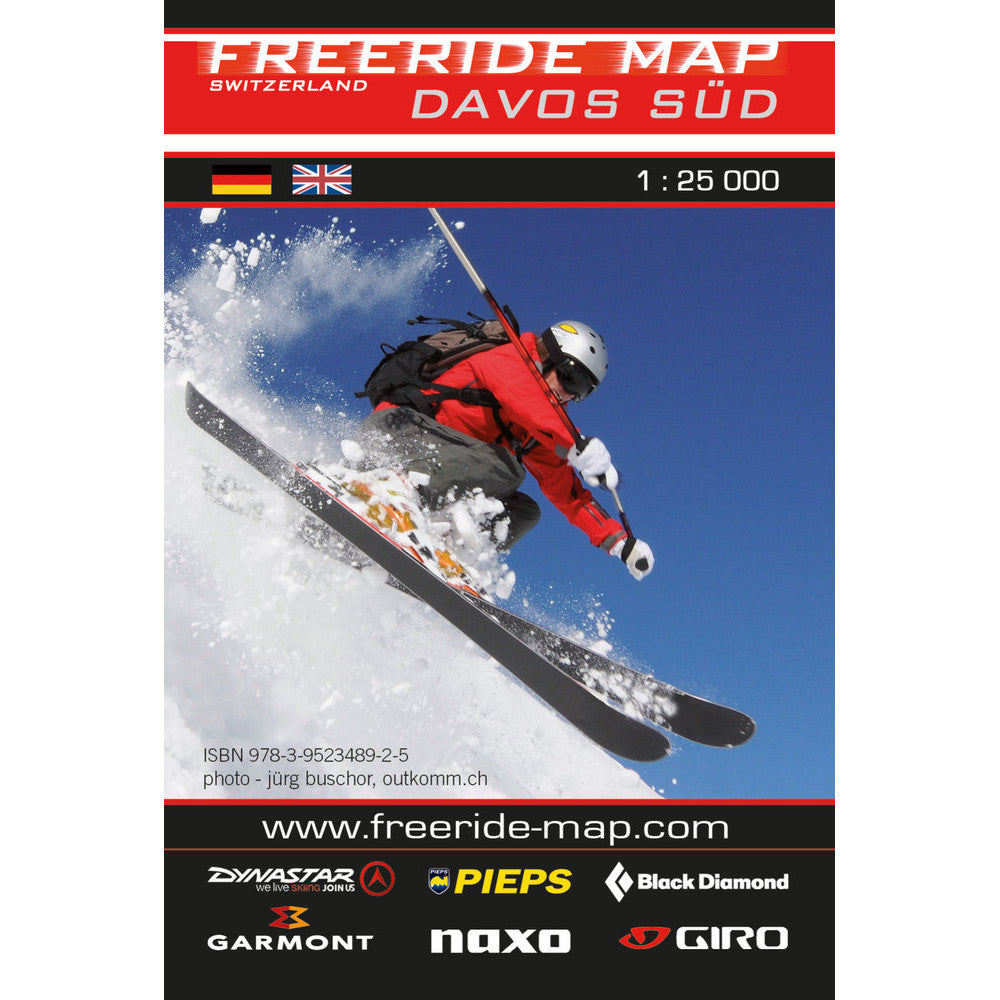 Freeride Map Davos South | Backcountry Books