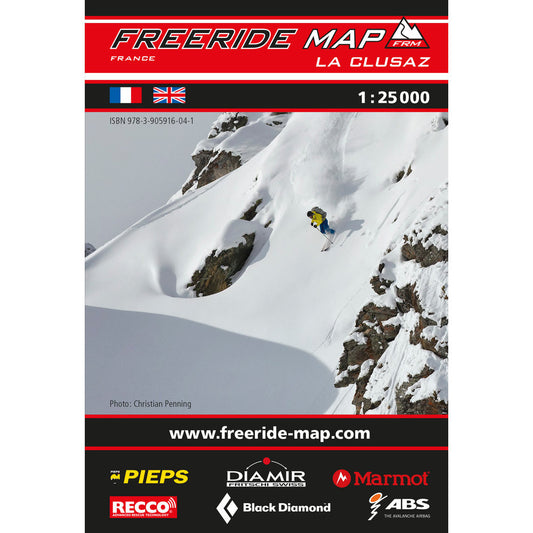 Freeride Map La Clusaz Backcountry Books