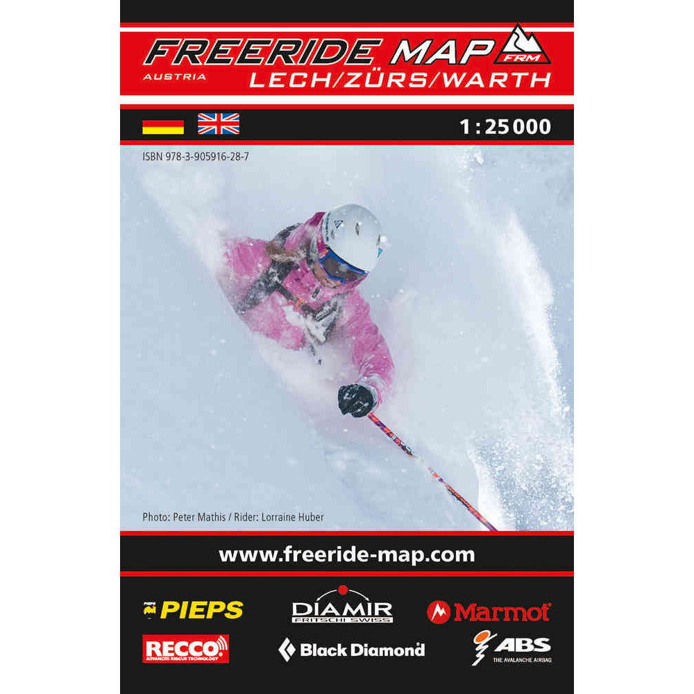 Lech Map Freeride Map Lech Zurs Warth – Backcountry Books