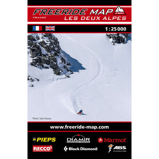 Freeride Map Les Deux Alpes Backcountry Books