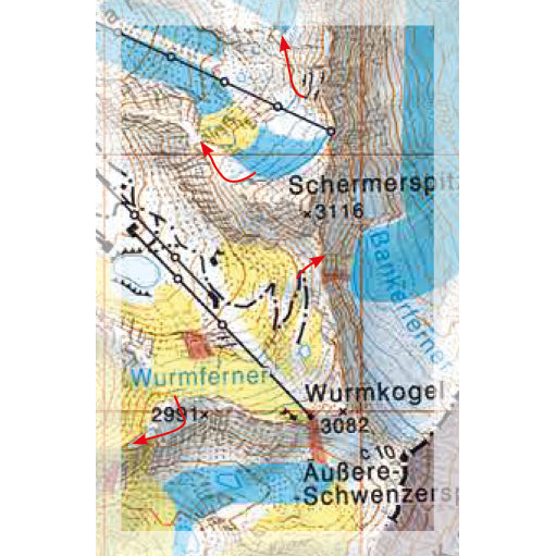 Freeride Map Obergurgl / Hochgurgl | Backcountry Books