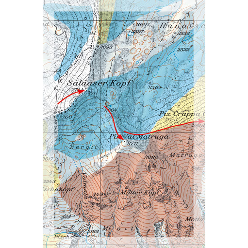 Freeride Map Samnaun / Ischgl | Backcountry Books