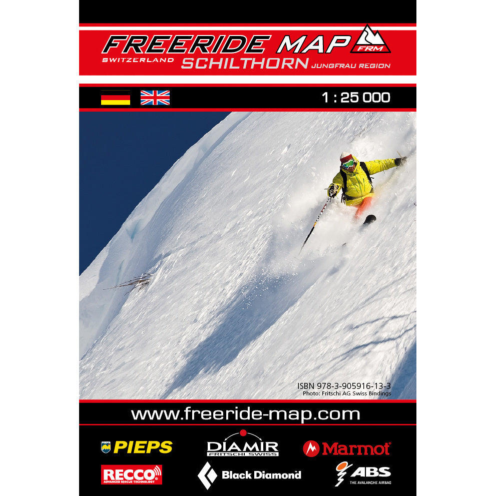 Freeride Map Shilthorn / Jungfrau Region