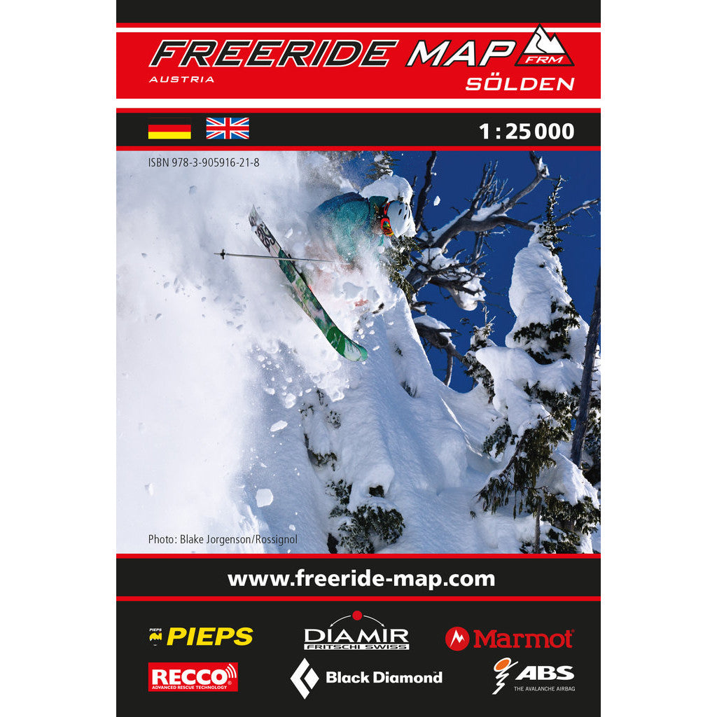 Freeride Map Solden | Backcountry Books