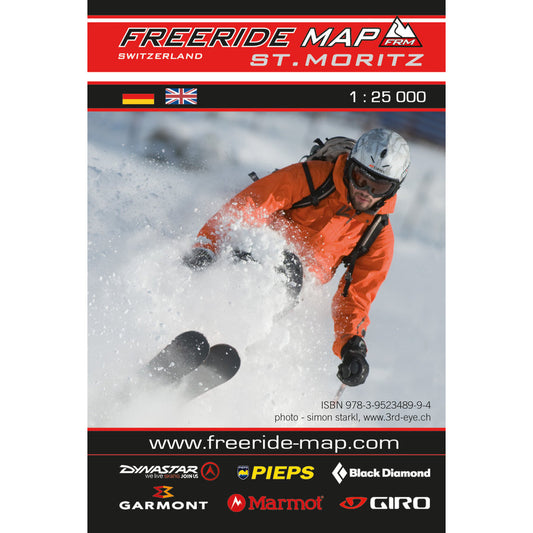 Freeride Map St Moritz | Backcountry Books