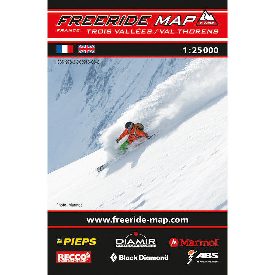Freeride Map Trois Vallees Val Thorens