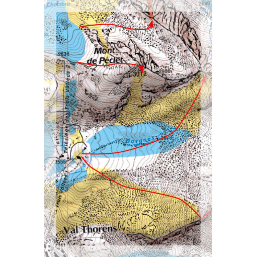 Freeride Map Trois Vallees Val Thorens