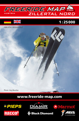 Freeride Map Zillertal Nord | Backcountry Books