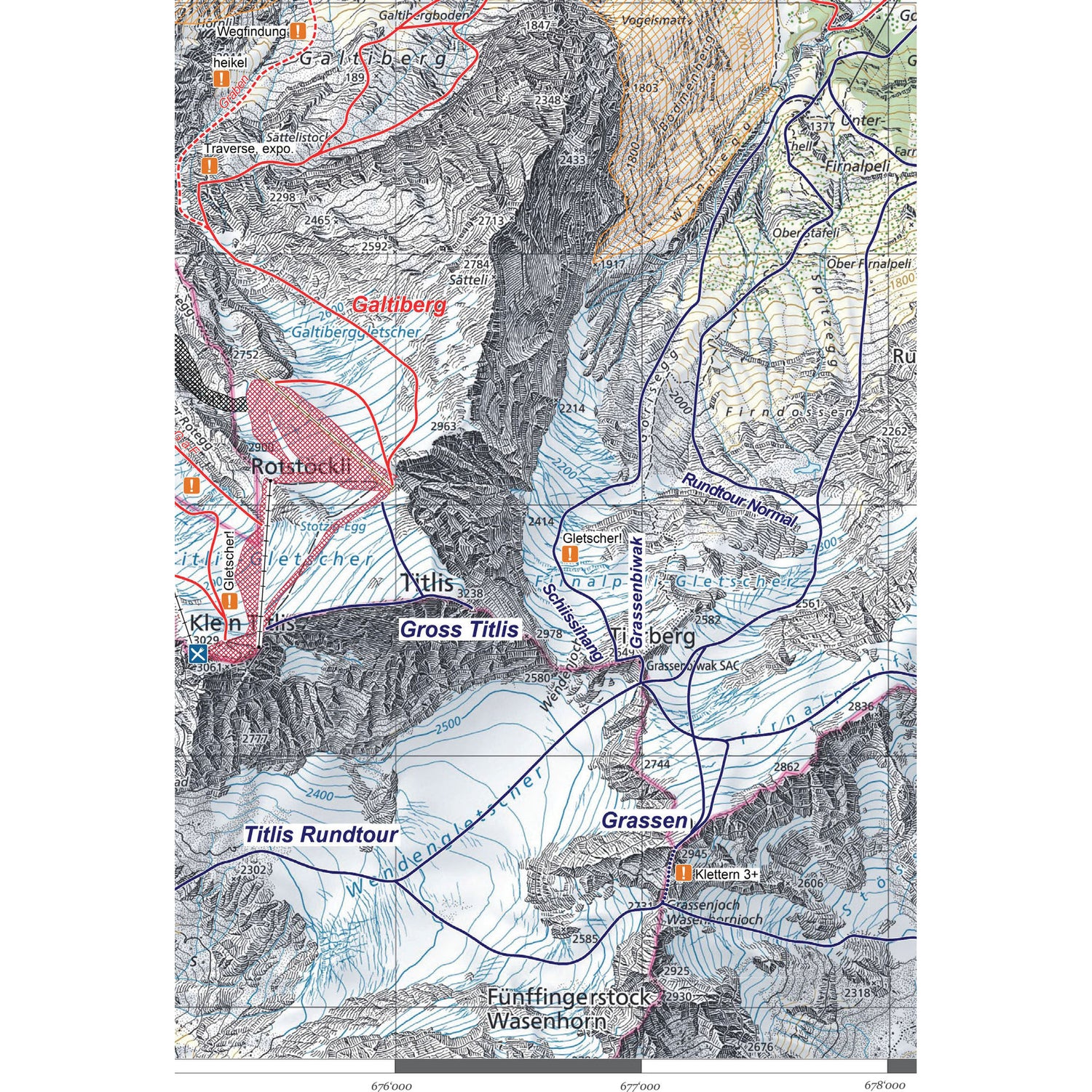 Freeride and Ski Touring Map Engelberg | Backcountry Books