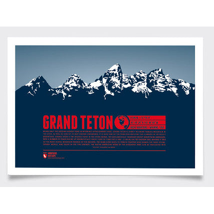 Grand Teton Wall Print Marmota Maps | Backcountry Books