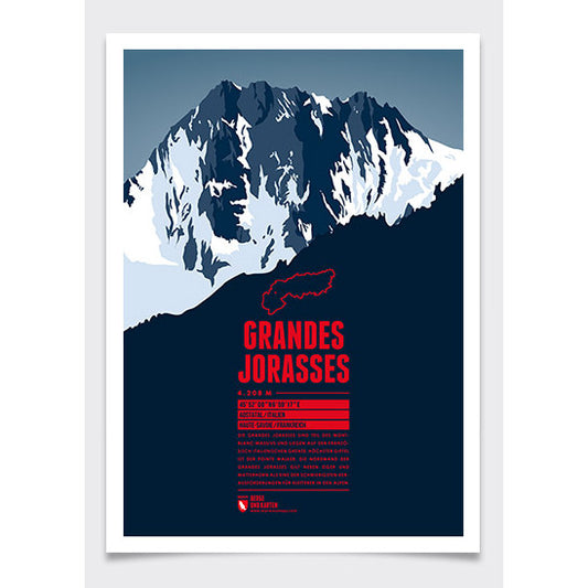Grandes Jorasses Wall Print | Marmota Maps | Backcountry Books