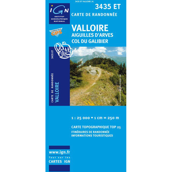 IGN 3435 ET Valloire, Aiguilles d'Arves, Col du Galibier Map | Backcountry Books