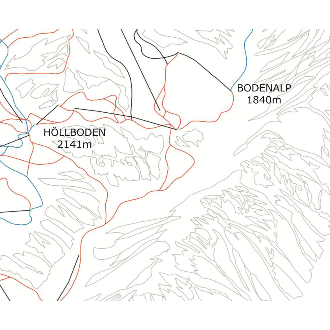 Ischgl Samnaun Piste Map Wall Print | Backcountry Books