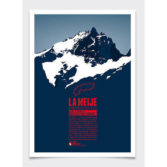 La Meije Wall Print Marmota Maps | Backcountry Books