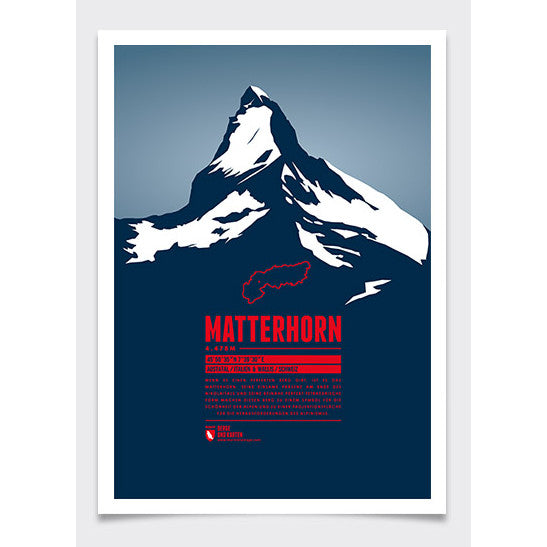 Matterhorn Wall Print | Marmota Maps | Backcountry Books