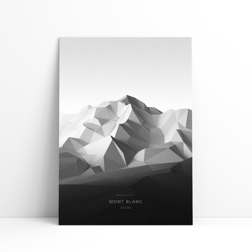 Mont Blanc Wall Print | Mont Minimal | Backcountry Books