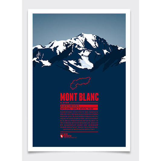 Mont Blanc Wall Print | Marmota Maps | Backcountry Books
