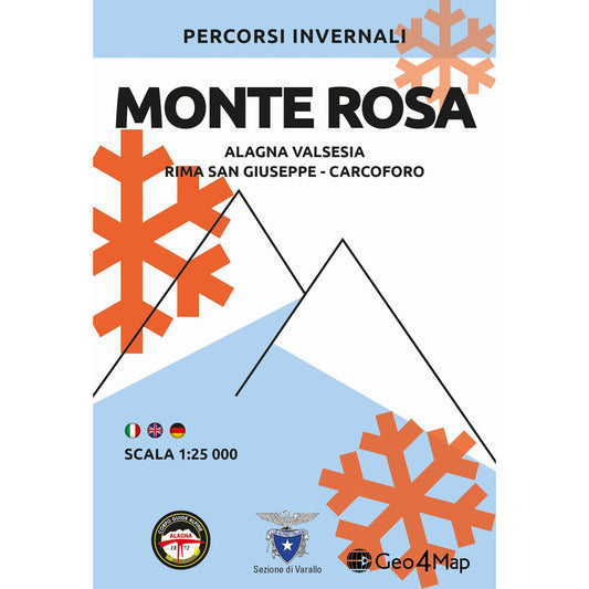 Monte Rosa Ski Touring Map Geo4map | Backcountry Books