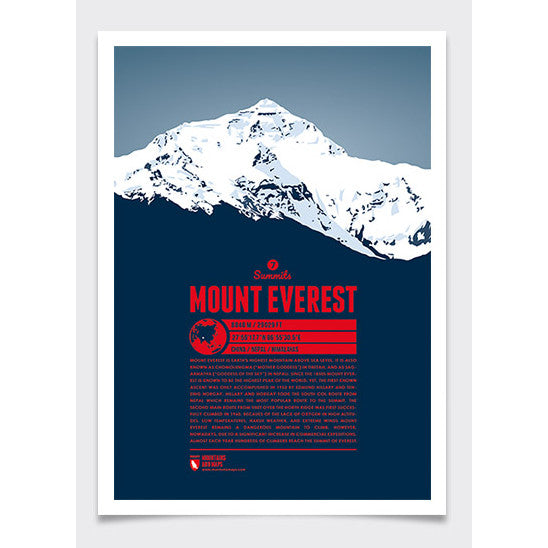 Everest Wall Print Marmota Maps | Backcountry Books