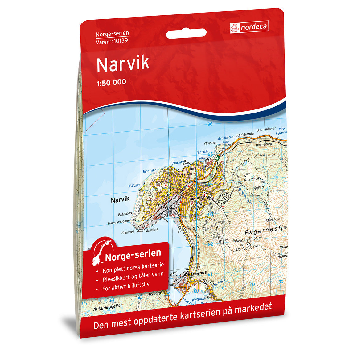 Narvik Map | Nordeca Narvik Map | Backcountry Books