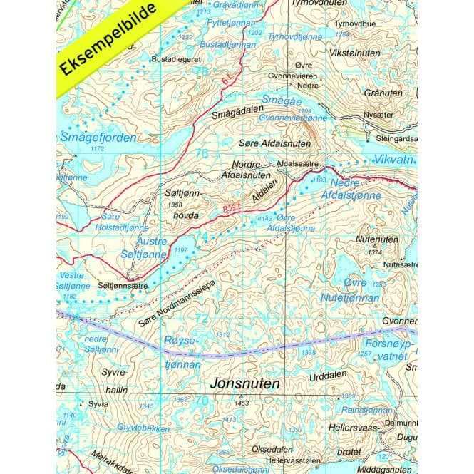 Nordeca Turkart Hardangervidda Ost East Map | Backcountry Books
