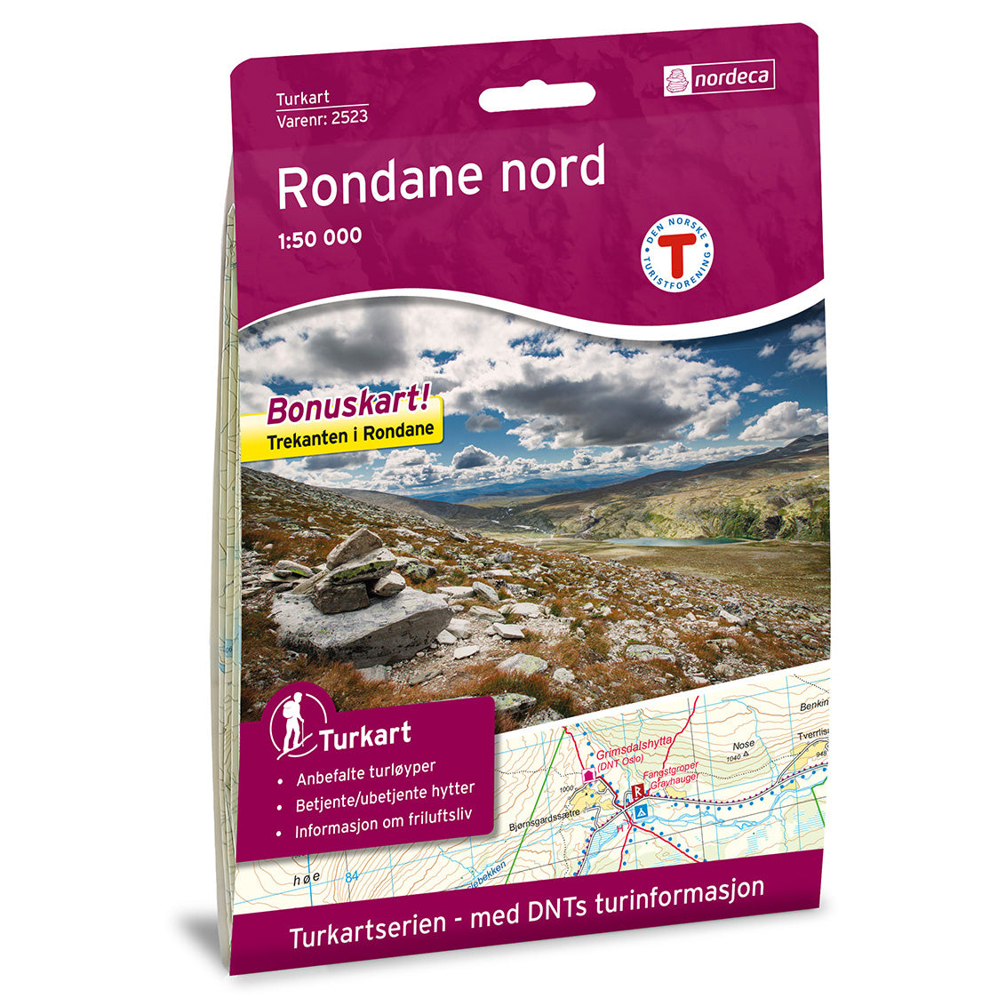 Rondane Map | Nordeca Turkart Rondane Nord | Backcountry Books