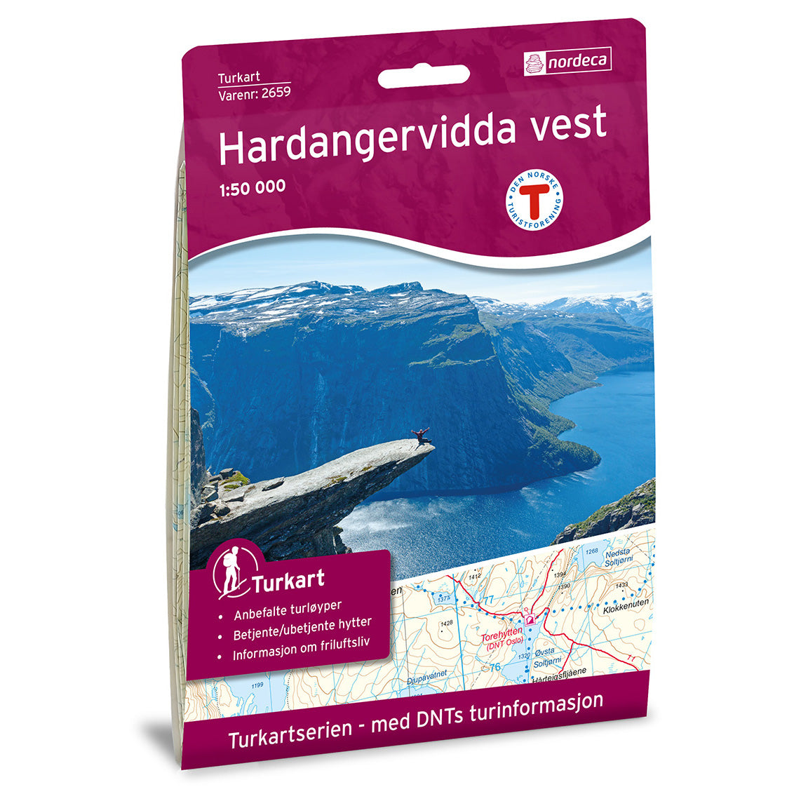 Hardangervidda Map Nordeca Turkart Hardangervidda Vest (West) 1:50,000 | Backcountry Books
