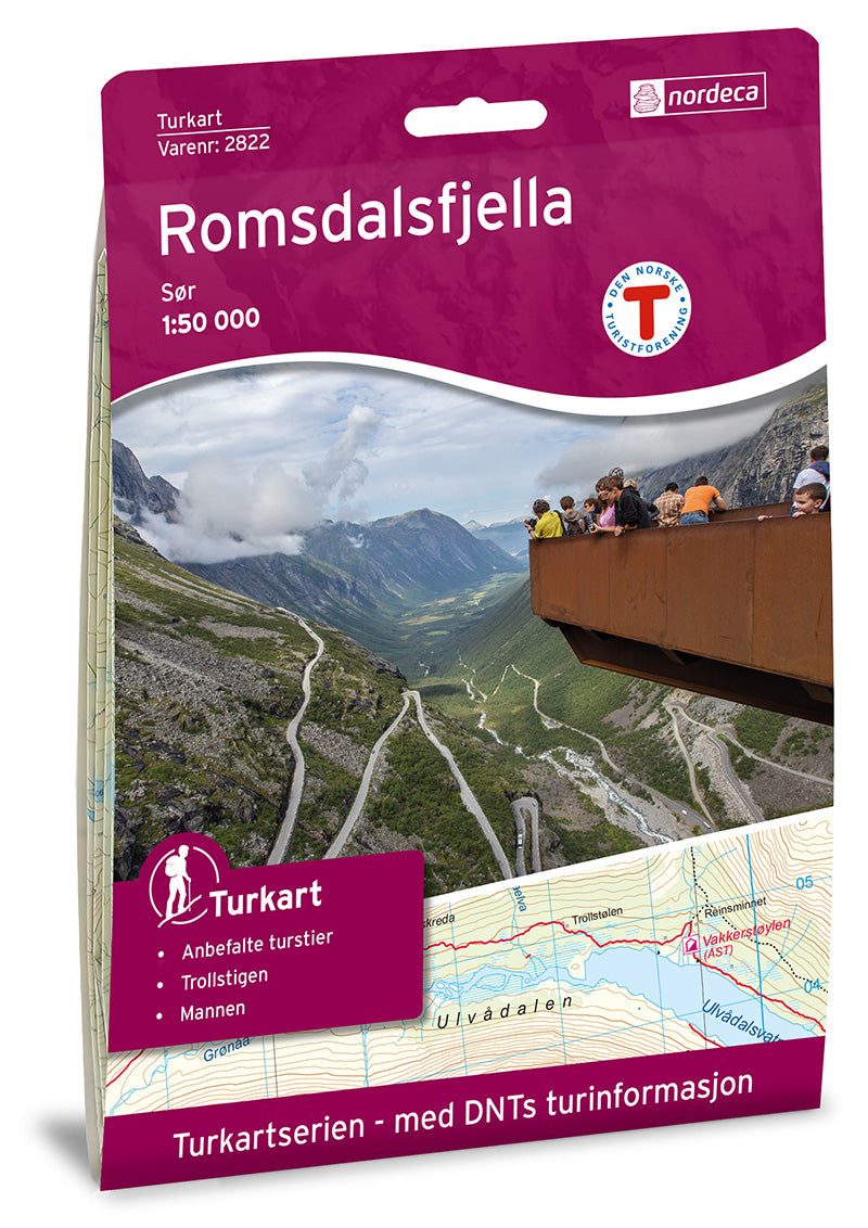 Romsdalen Map | Nordeca Turkart Romsdalsfjella Sor South Map | Backcountry Books