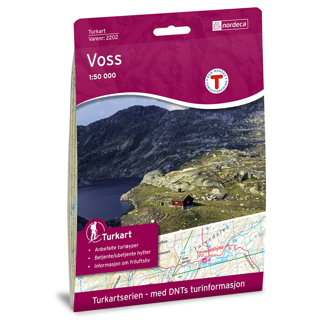 Voss Map | Nordeca Turkart Voss | Backcountry Books