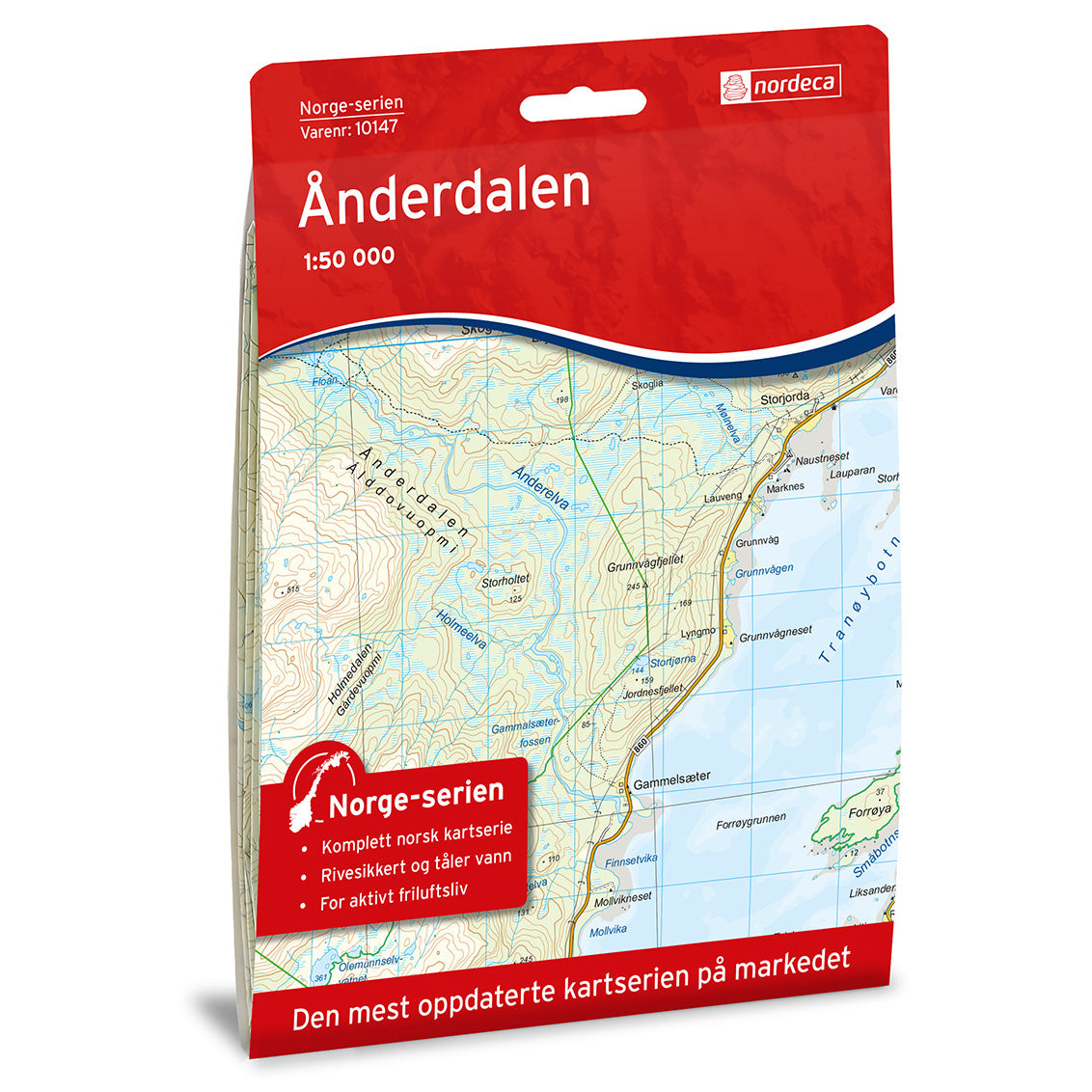 Senja Map | Nordeca Anderdalen Map | Backcountry Books